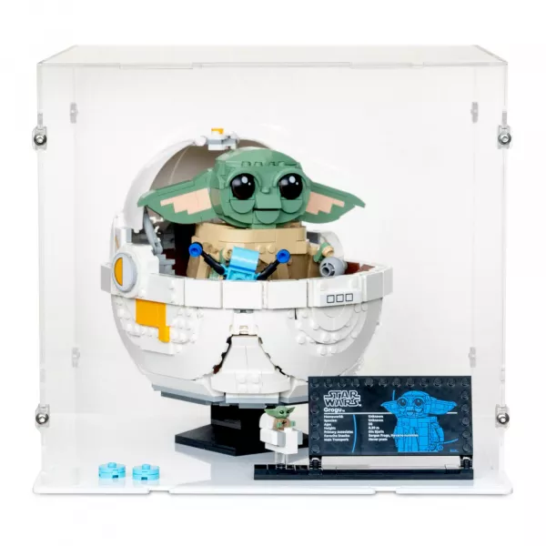 75403 Grogu in seiner Repulsorwiege - Acryl Vitrine Lego