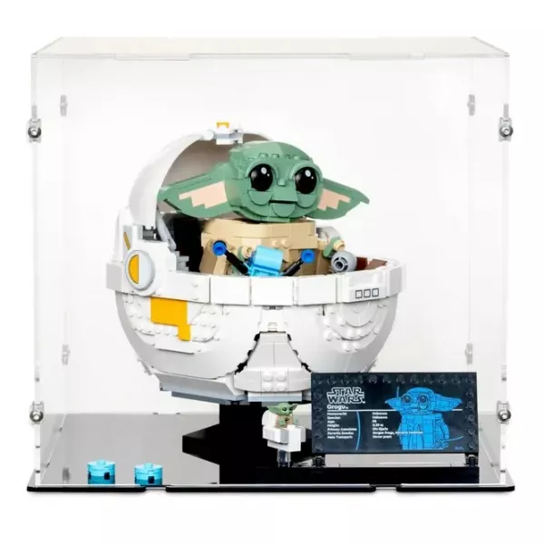75403 Grogu in seiner Repulsorwiege - Acryl Vitrine Lego