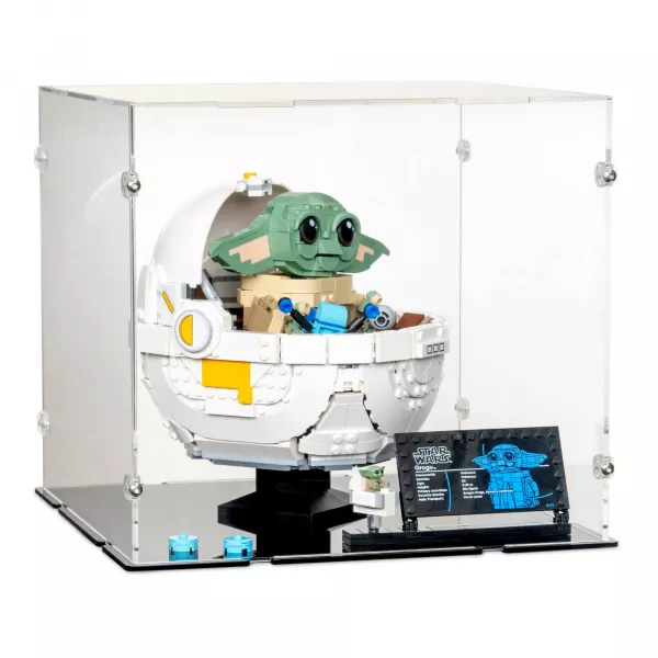 75403 Grogu in seiner Repulsorwiege - Acryl Vitrine Lego