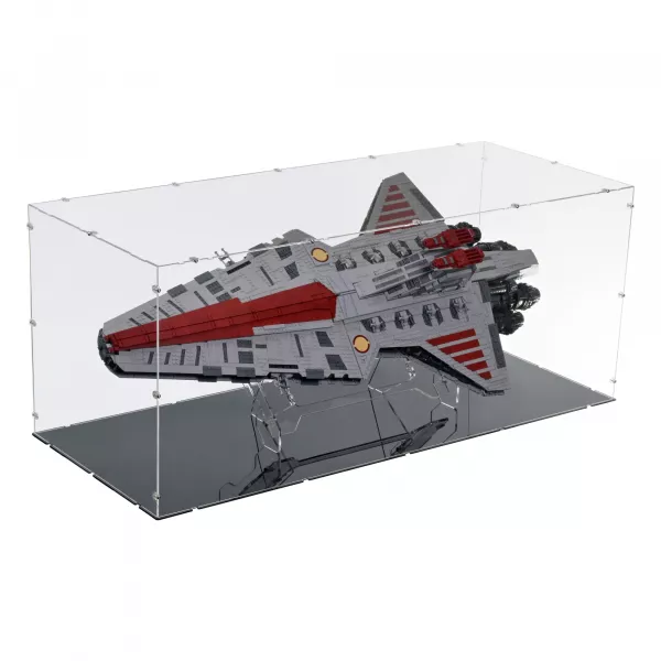 75367 Republikanischer Angriffskreuzer der Venator-Klasse - Acryl Vitrine & Ständer