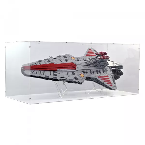 75367 Republikanischer Angriffskreuzer der Venator-Klasse - Acryl Vitrine & Ständer