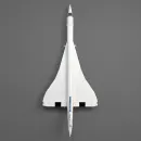 10318 Acryl-Wandhalterung für Lego Concorde